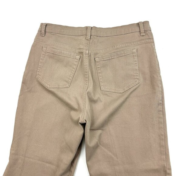 Gloria Vanderbilt Amanda Straight leg Women's size 12 Beige Tan Denim Jeans - Picture 4 of 4